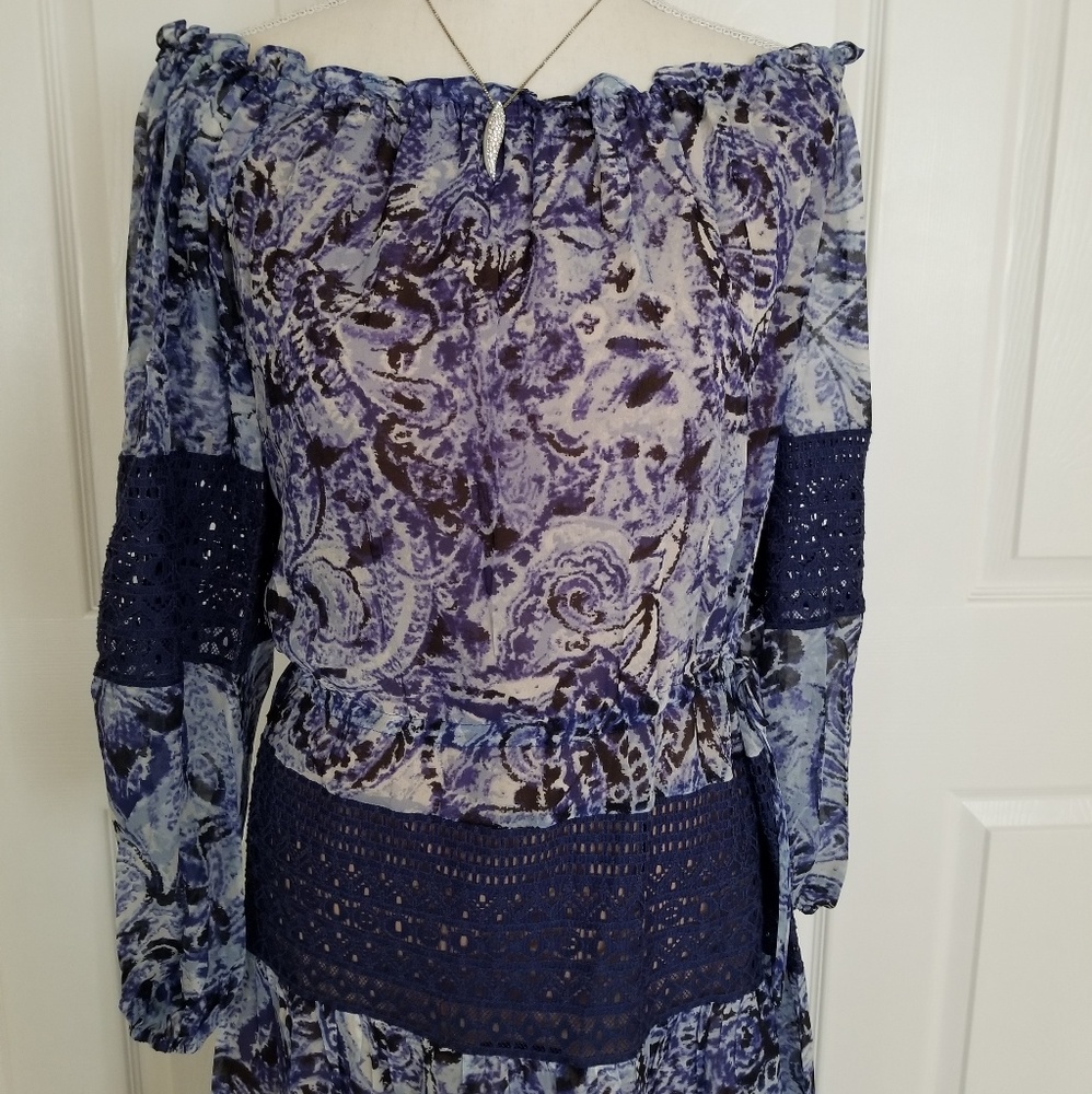 NWT Bcbgmaxazria Ellie Paisley-Print Gown - Picture 4 of 8
